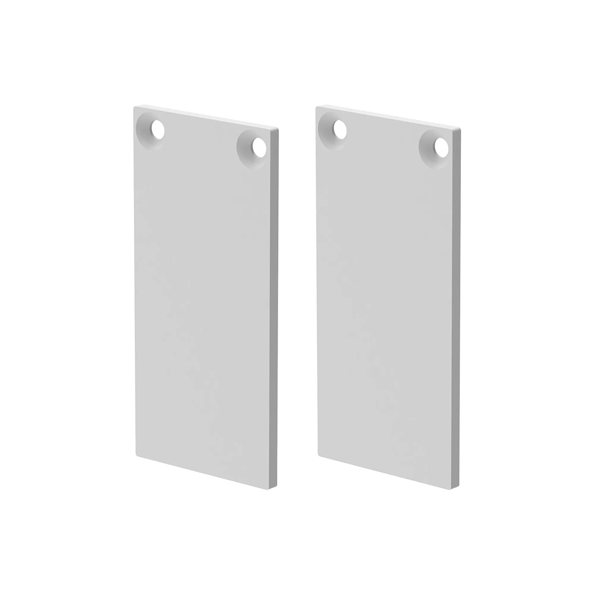 M9301  Magneto End Caps Set 2.7 x 5.5cm White For M8371 & M8372 (Pack of 2)